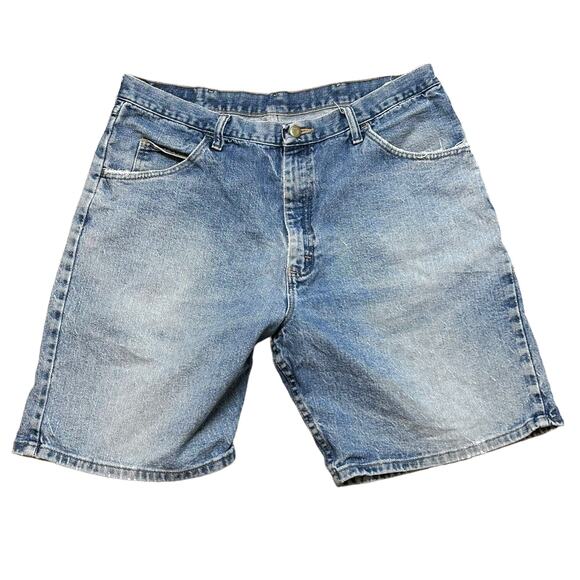 Wrangler‎ Relaxed Fit Bermuda Jean Short Blue Men's Size 38 - Picture 1 of 7